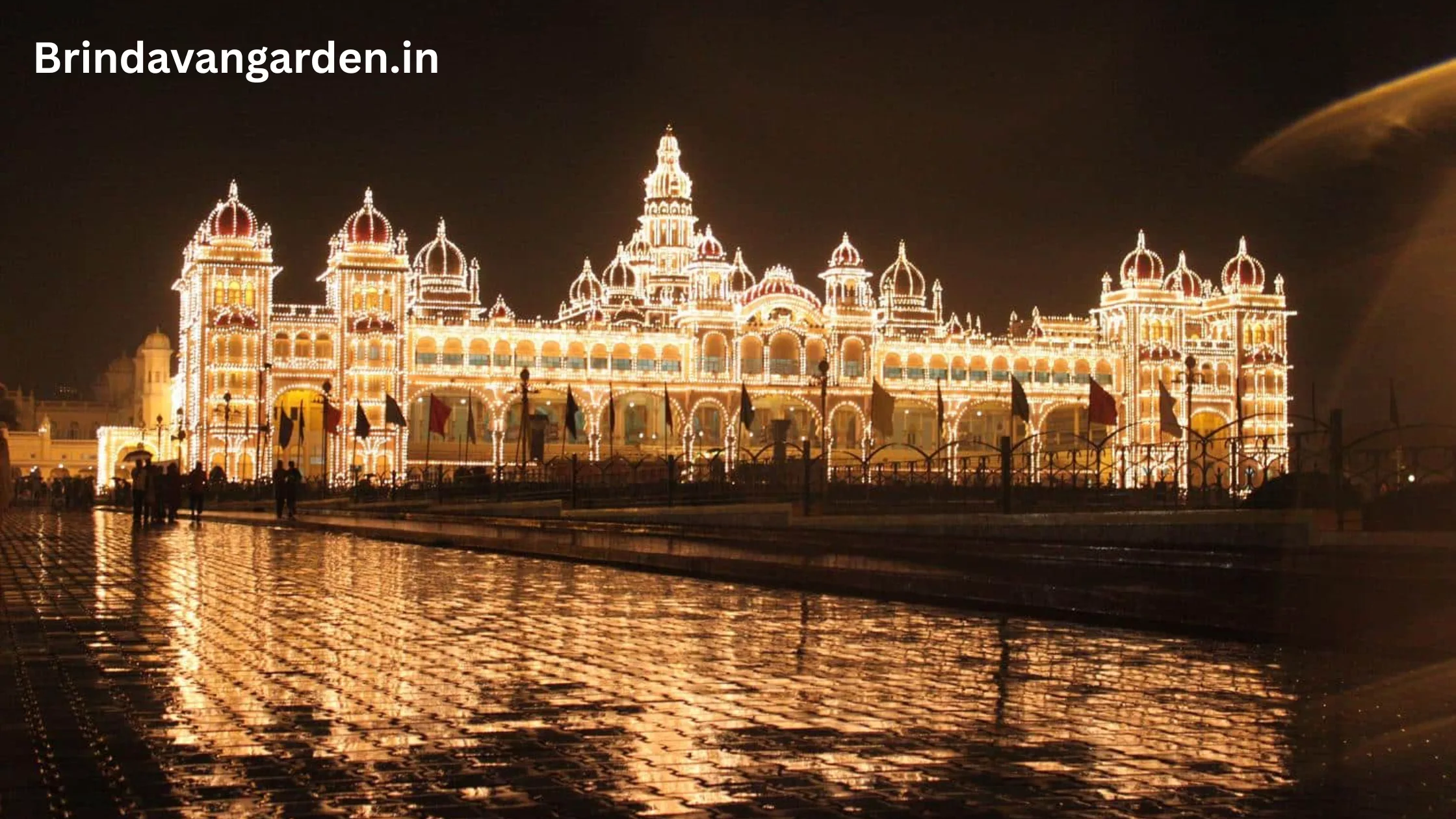 mysore to brindavan garden distance