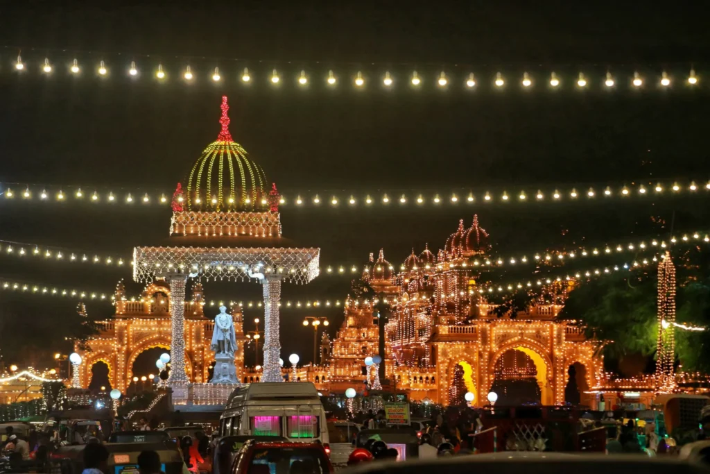 mysore dasara lighting
