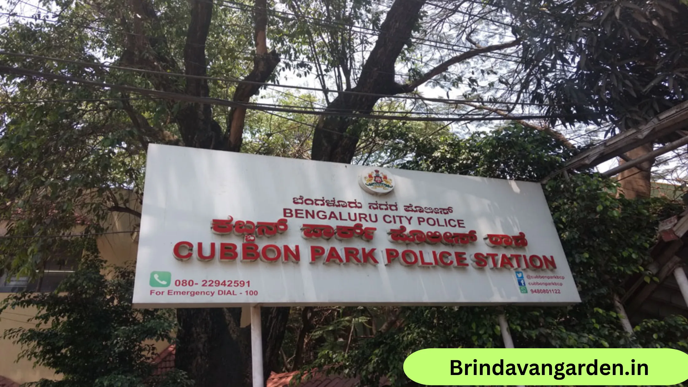cubbon park traffic police station